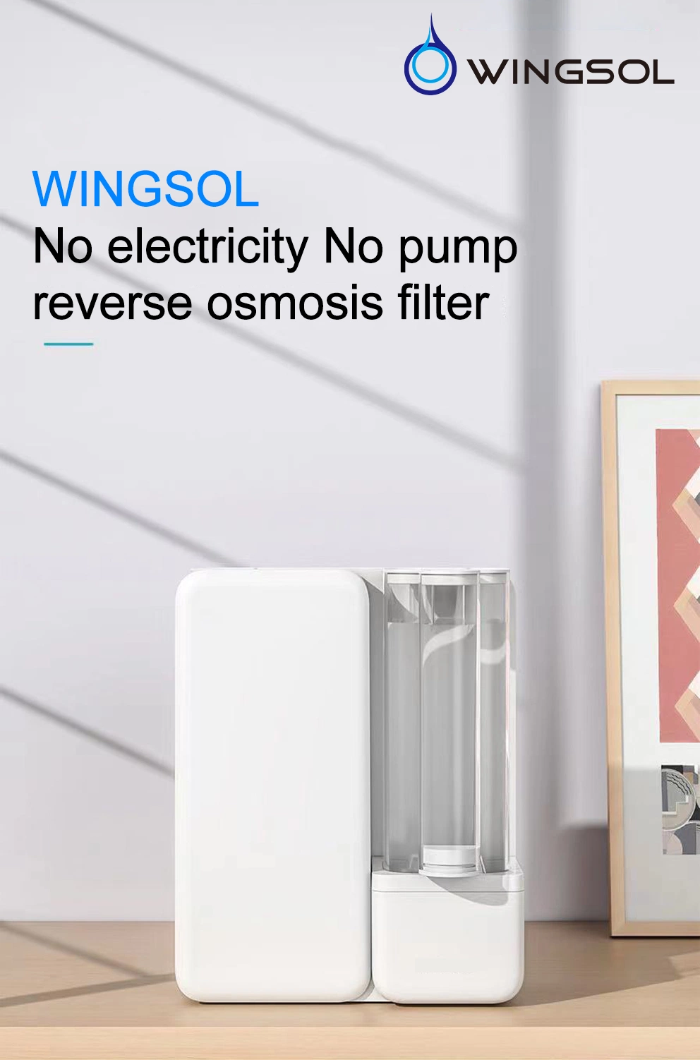Wingsol Desktop Dispenser Reverse Osmosis Table Top RO Water Purifier