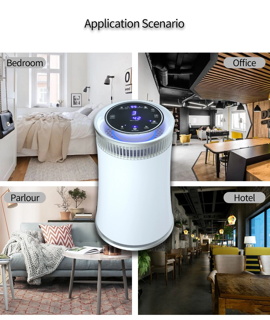 OEM Smart Air Filter Purified Room Good Air Cleaner Home Desktop Air Purifier for Hotel Office Air Cleaning