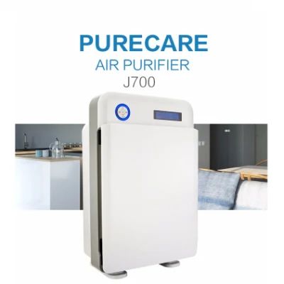 Portable Floor Standing Air Cleaner 6 Stages HEPA Filter Pure 2 in 1 Humidifier Air Purifier for Medium Room